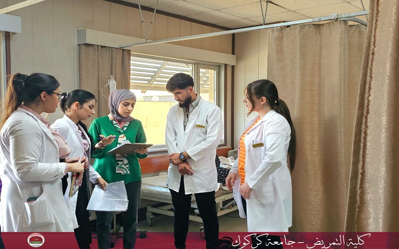 فرع تمريض البالغين بشرف على عملية التدريب الصيفي للطلبة