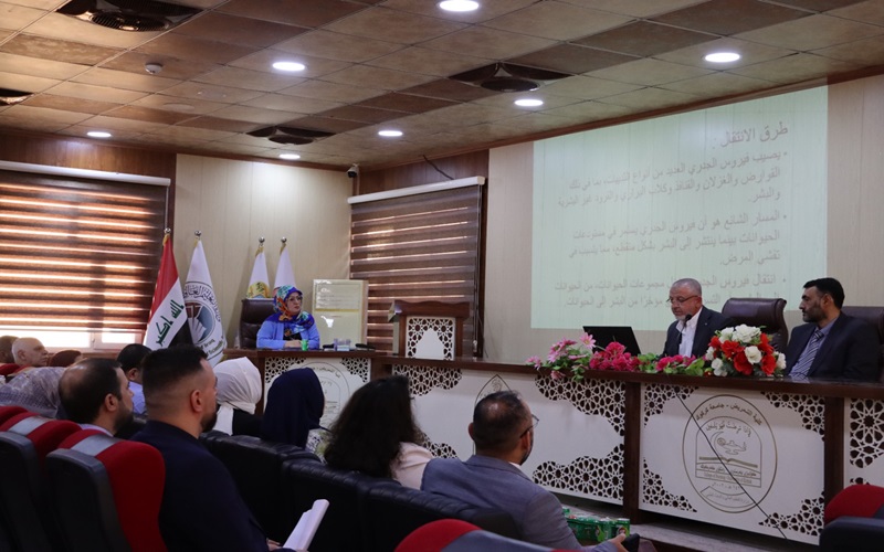 كلية التمريض تنظم ندوة توعوية بعنوان مرض جدري القرود