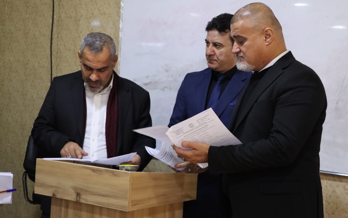 لجنة مركزية من جامعة كركوك تتفقد سير امتحانات الدراسات العليا في كلية التمريض