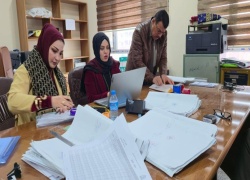 لجنة مركزية تزور كلية التربية للعلوم الصرفة للاطلاع على عمل لجنة امتحانات الدراسات العليا