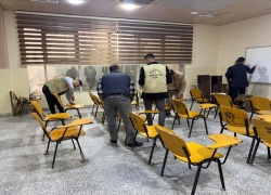 كلية التربية للعلوم الصرفة تباشر بأعمال صيانة القاعات الدراسية