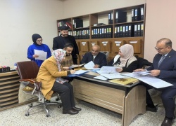 لجنة مركزية من رئاسة الجامعة تزور كلية التربية للعلوم الصرفة لتقييم شعبة التسجيل