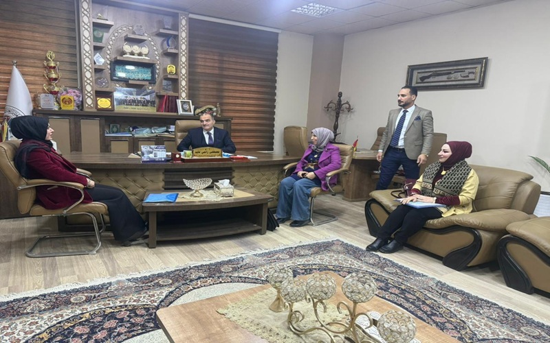 عميد كلية التربية للعلوم الصرفة يستقبل لجنة تقييم شعبة الدراسات العليا 1