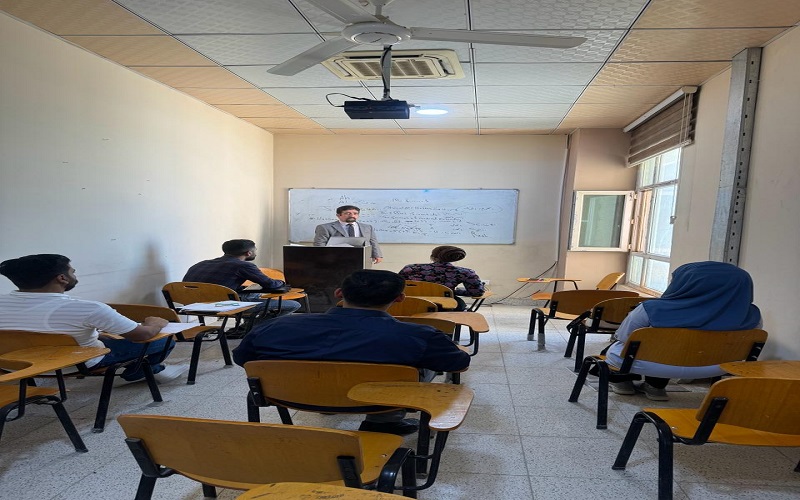 إقامة ورشة عمل بعنوان طرق كتابة المصادر العربية والأجنبية في الرسآئل الجامعية والبحوث العلمية  في جامعة كركوك - كلية التربية للعلوم الصرفة 