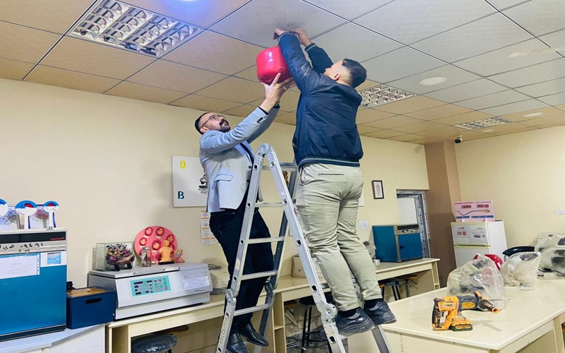 تعزيز السلامة في مختبرات كلية التربية للعلوم الصرفة