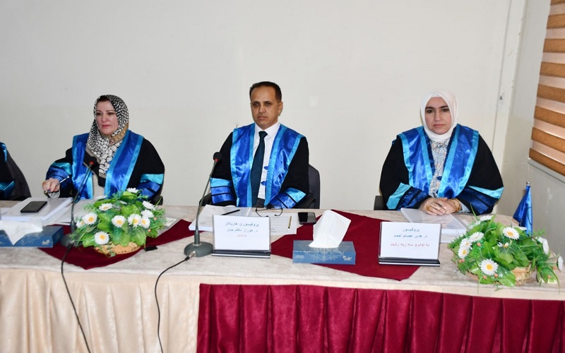 تدريسي في كلية العلوم / جامعة كركوك يشارك في عضوية لجنة مناقشة اطروحة الدكتوراه في جامعة دهوك