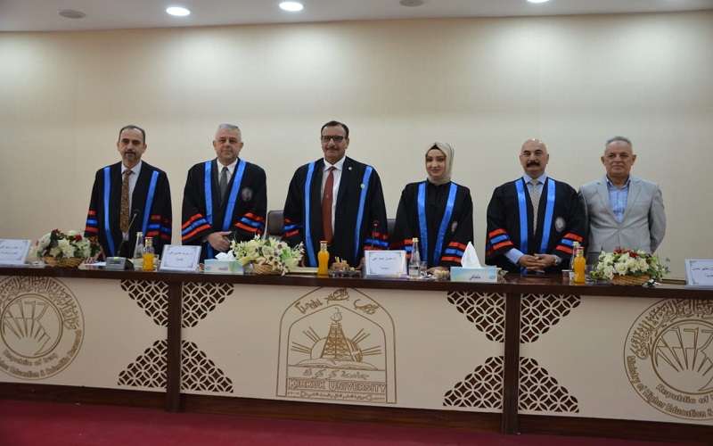 رسالة ماجستيرفي كلية العلوم / جامعة كركوك تناقش دراسة تحضير حجر الاسنان باستخدام الجبسوم المحلي ومحلول كلوريد الصوديوم