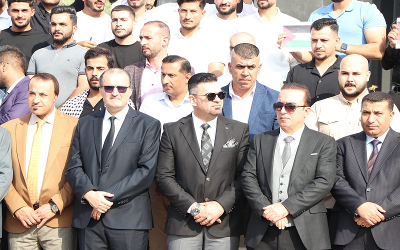 مشاركة كلية العلوم في وقفة تضامنية لدعم الشعب الفلسطيني