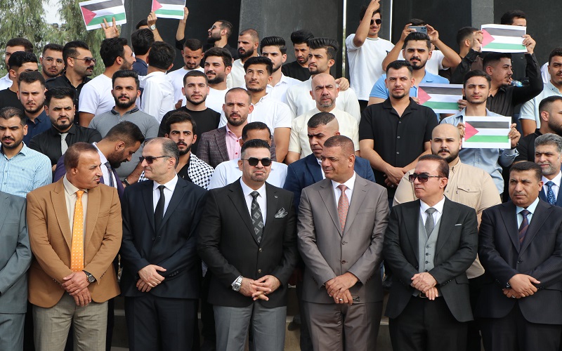 مشاركة كلية العلوم في وقفة تضامنية لدعم الشعب الفلسطيني