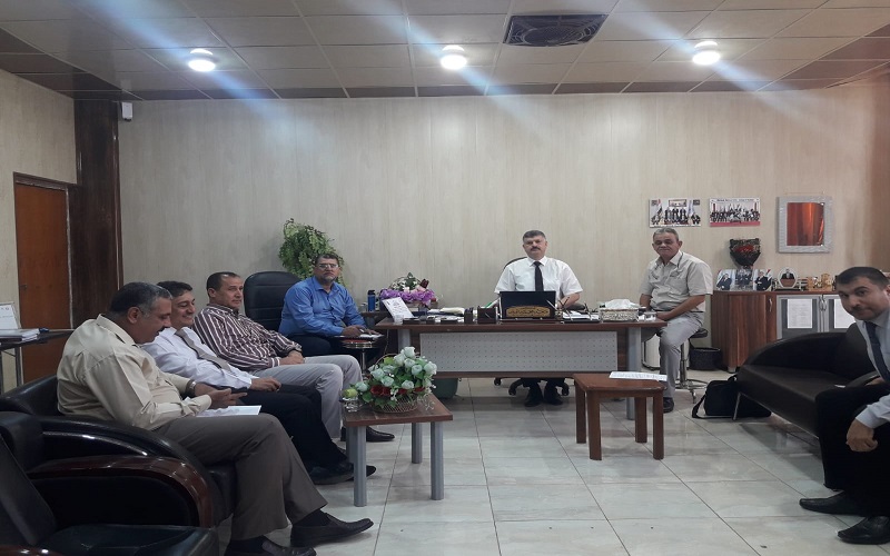 أجتماع لجنة الدراسات العليا في قسم الفيزياء - كلية العلوم / جامعة كركوك لإقرار مقترحات المشاريع البحثية لطلبة الدراسات العليا