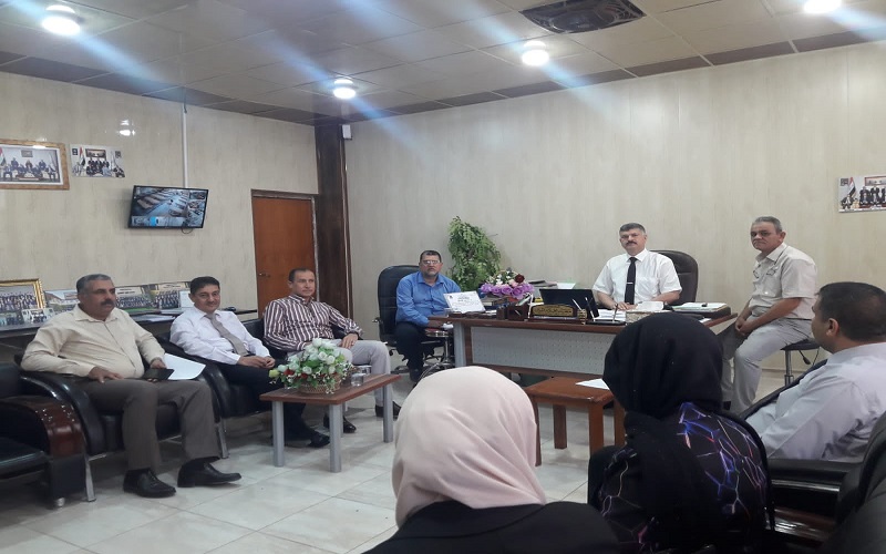 أجتماع لجنة الدراسات العليا في قسم الفيزياء - كلية العلوم / جامعة كركوك لإقرار مقترحات المشاريع البحثية لطلبة الدراسات العليا