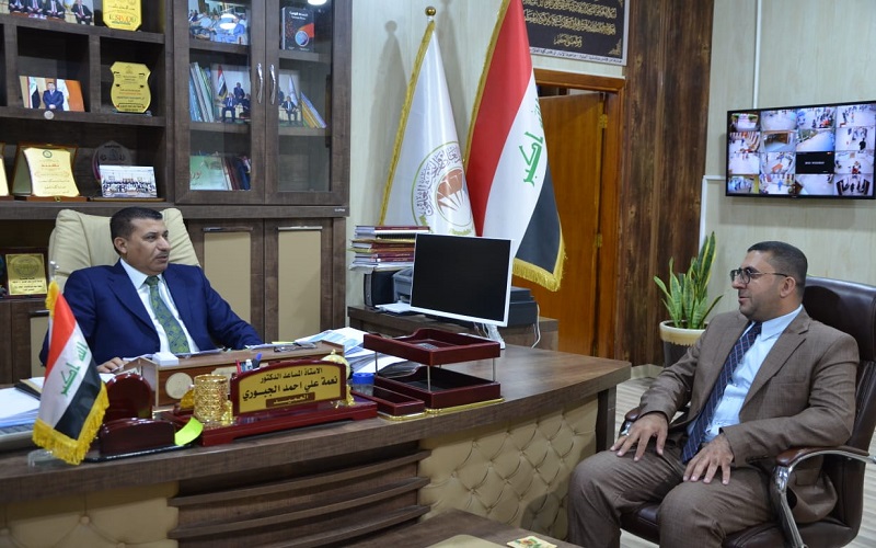 زيارة نقابة الموهوبين والمبدعين الى كلية العلوم/ جامعة كركوك