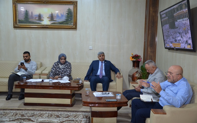 أجتماع مجلس كلية العلوم / جامعة كركوك لمناقشة التحضيرات لاحتفالية يوم الجامعة