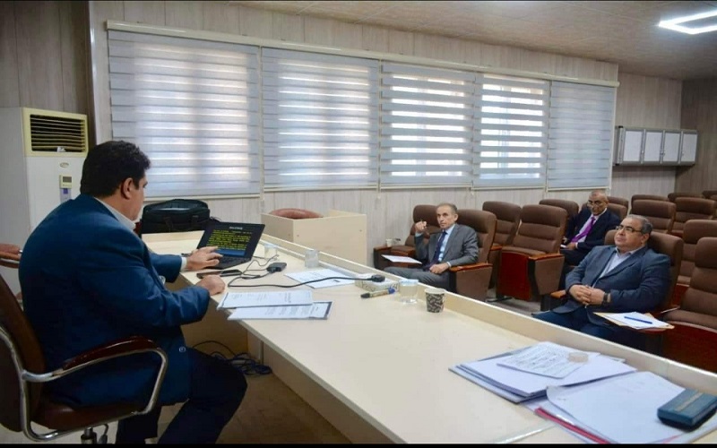 تدريسي من كلية العلوم / جامعة كركوك يترأس لجنة الامتحان الشامل لقسم من طلبة الدكتوراه