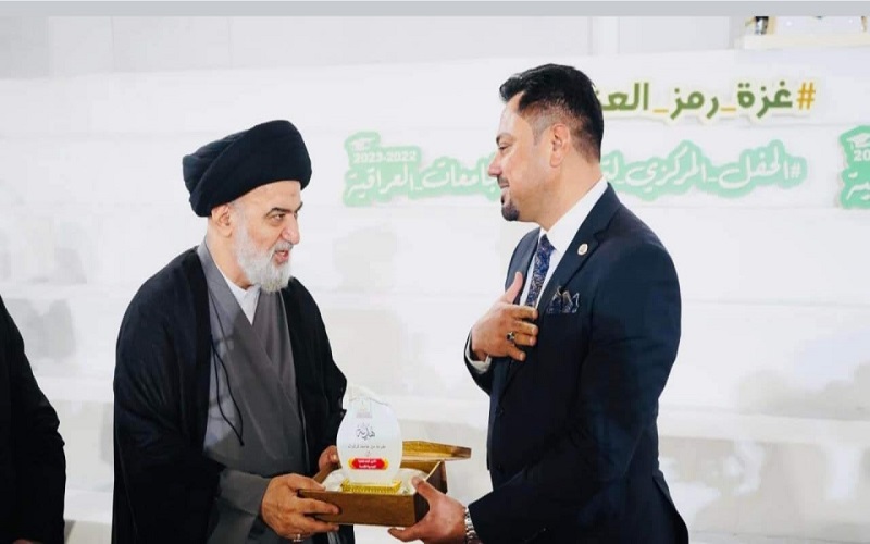 معاون العميد كلية العلوم للشؤون الادارية / جامعة كركوك يشارك في الحفل التخرج المركزي للجامعات العراقية الذي أقامته العتبة العباسية المقدسة