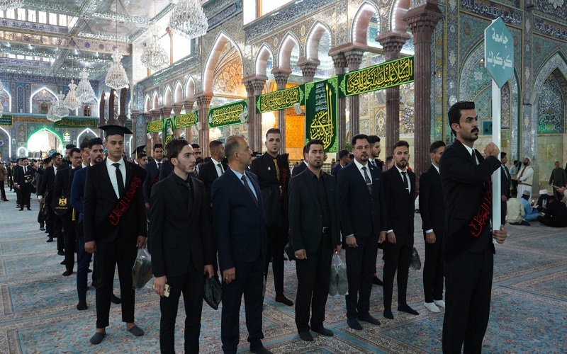 معاون العميد كلية العلوم للشؤون الادارية / جامعة كركوك يشارك في الحفل التخرج المركزي للجامعات العراقية الذي أقامته العتبة العباسية المقدسة