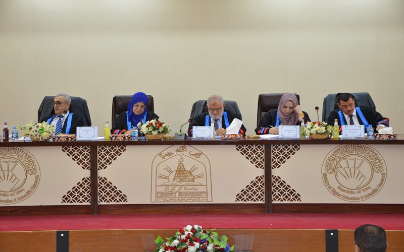 رسالة ماجستيرفي كلية العلوم / جامعة كركوك تناقش تطوير طرائق طيفية لتقدير المواد الفعالة في بعض المستحضرات الصيدلانية والطرق المجهادية ببناء قطب غشائي انتقائي