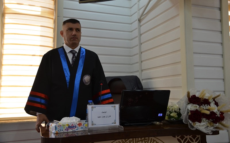 رسالة ماجستيرفي كلية العلوم /جامعة كركوك تناقش عزل وتشخيص البكتريا في المؤسسات الصحية ودراسة تأثير العوامل البيئية