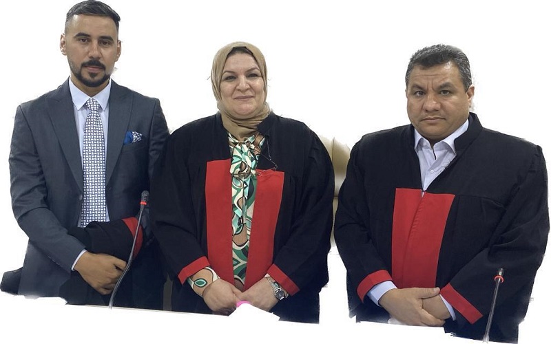 Two lecturers from the College of Science/University of Kirkuk participate in a master’s thesis discussion committee at Tikrit University
