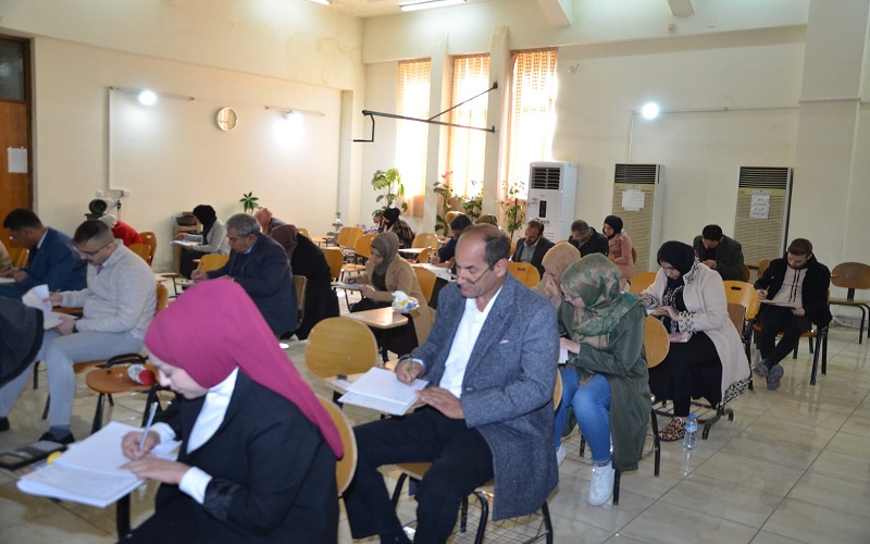 أختتام الامتحانات النهائية للفصل الدراسي الاول لطلبة الدراسات العليا في كلية العلوم/ جامعة كركوك