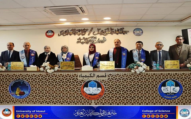 A lecturer at the College of Science / University of Kirkuk, participates in a discussion committee for a master’s thesis at the University of Mosul as a member
