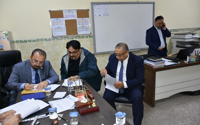 The Deans assistant for scientific affairs, College of Science, participates in a ministerial committee to establish postgraduate studies in the College of Applied Sciences/University of Fallujah