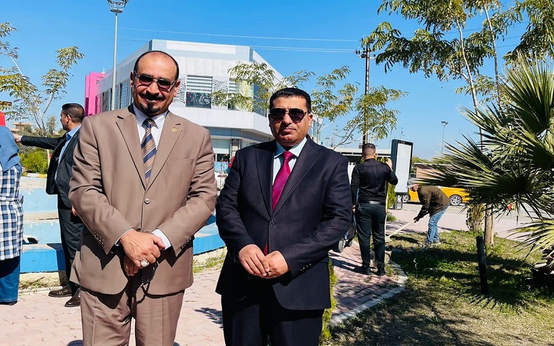 السيد عميد كلية العلوم /  جامعة كركوك يستقبل نقيب المعلمين فرع كركوك