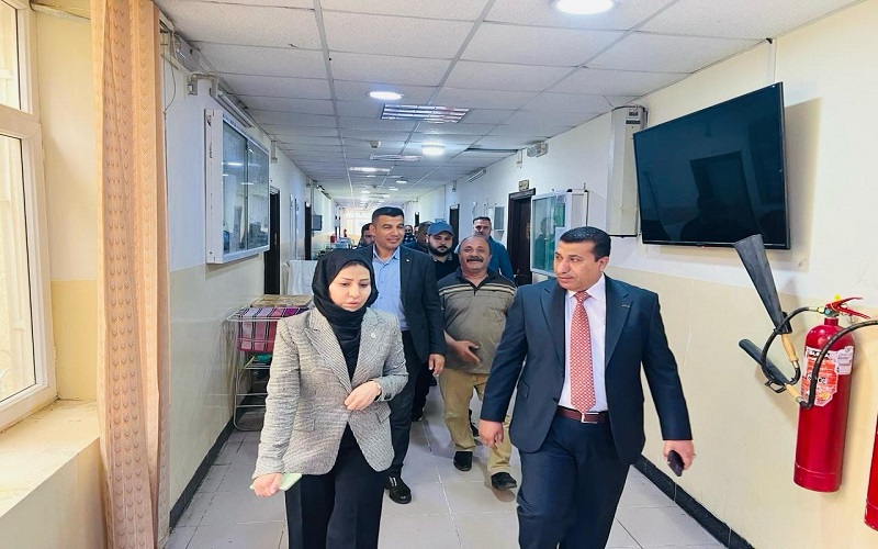 زيارة تفقدية للسيد عميد كلية العلوم للاقسام الداخلية في جامعة كركوك