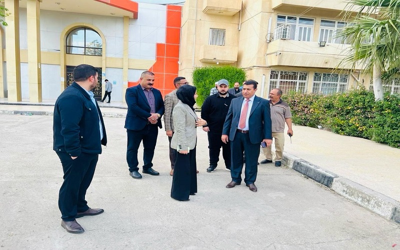 زيارة تفقدية للسيد عميد كلية العلوم للاقسام الداخلية في جامعة كركوك