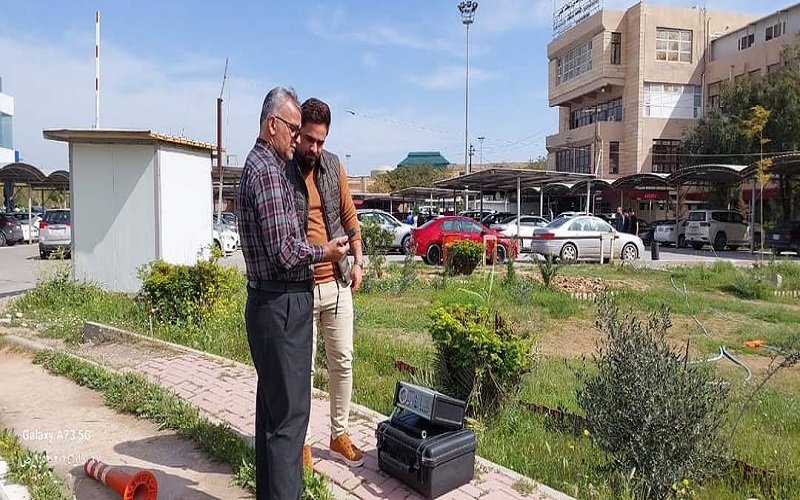 وحدة البحوث البيئية في كلية العلوم  تجري فحص تراكيز غاز الرادون