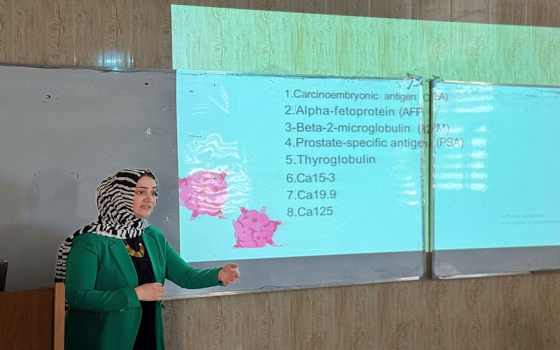 كلية العلوم / جامعة كركوك تنظم حلقة نقاشية عن الفحص المبكر للاورام السرطانية