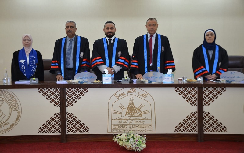 رسالة ماجستيرفي كلية العلوم / جامعة كركوك تناقش تحضير أغشية أكاسيد النحاس الرقيقة وتشخيص احداثياتها وقيمها اللونية