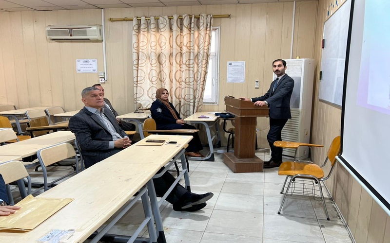 قسم الفيزياء في كلية العلوم - جامعة كركوك ينظم حلقة نقاشية عن دراسة الهياكل البلورية