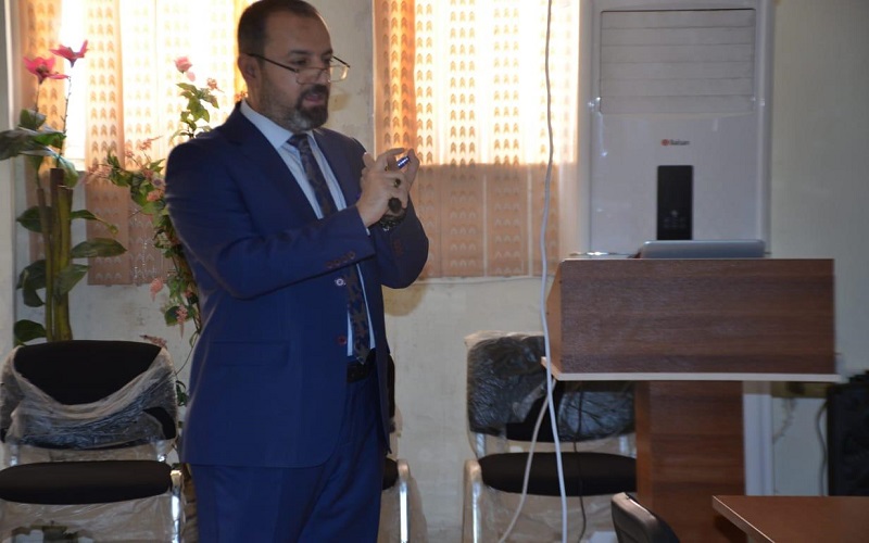 كلية العلوم / جامعة كركوك تنظم ورشة علمية عن استخدام برنامج mnova في تحليل نتائج الماجستير والدكتوراه