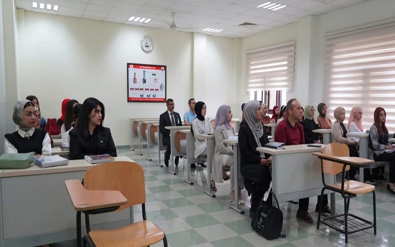 تدريسي في كلية العلوم/ جامعة كركوك يشارك في الموسم الثقافي لمعهد التدريب النفطي