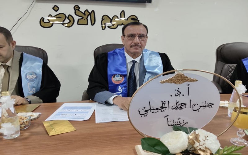 تدريسي من جامعة كركوك/ كلية العلوم يترأس لجنة مناقشة رسالة الماجستير في جامعة الموصل