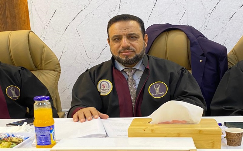 تدريسي في كلية العلوم / جامعة كركوك يشارك في عضوية لجنة مناقشة أطروحة دكتوراه في جامعة تكريت