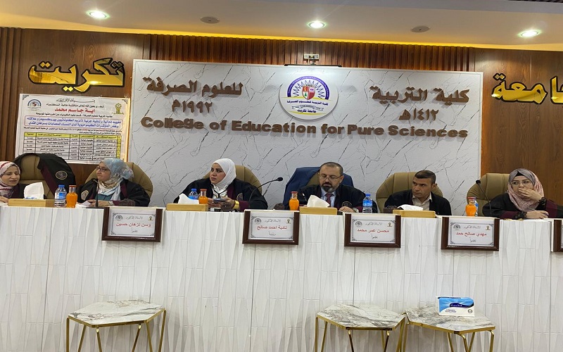 معاون عميد كلية العلوم للشؤون العلمية / جامعة كركوك يشارك في لجنة مناقشة اطروحة الدكتوراه في جامعة تكريت