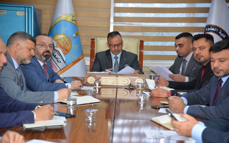 جانب من اجتماع مجلس كلية العلوم/ جامعة كركوك