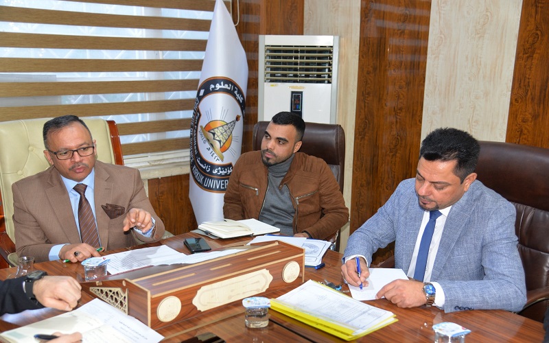 جانب من اجتماع مجلس كلية العلوم/ جامعة كركوك