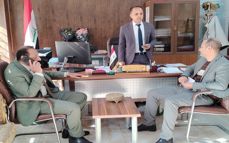 كلية العلوم بجامعة كركوك تستقبل اللجنة المركزية المشرفة على سير الامتحانات النهائية