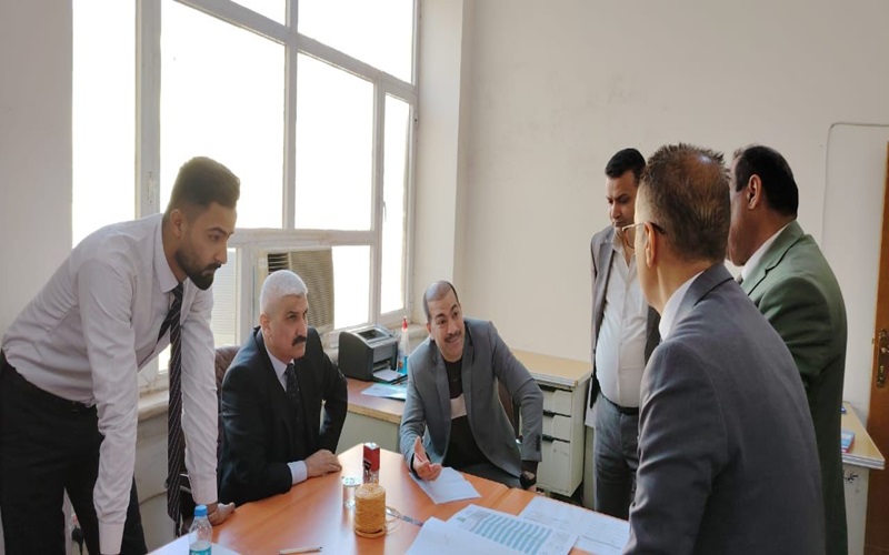 كلية العلوم بجامعة كركوك تستقبل اللجنة المركزية المشرفة على سير الامتحانات النهائية