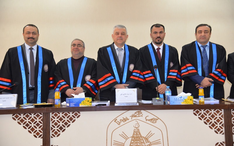 مناقشة رسالة الماجستير للطالب ليث فيصل محمد سليم