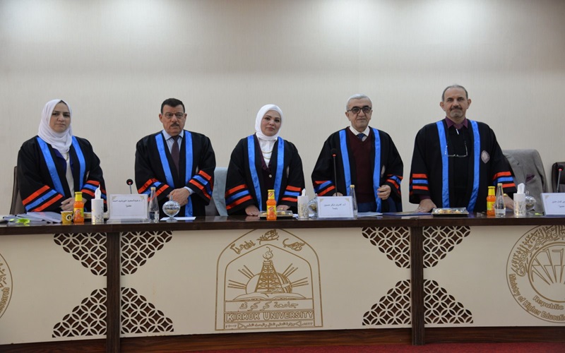 مناقشة رسالة الماجستير للطالبة سوسن عسكر حسن