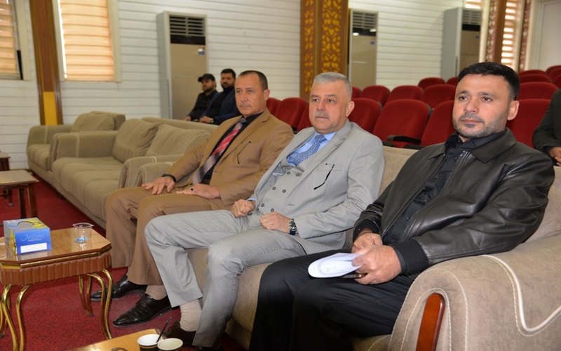 مناقشة رسالة الماجستير للطالبة شجن علي شكر