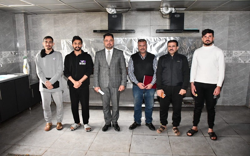 زيارة تفقدية الى الاقسام الداخلية  كلية العلوم جامعة كركوك