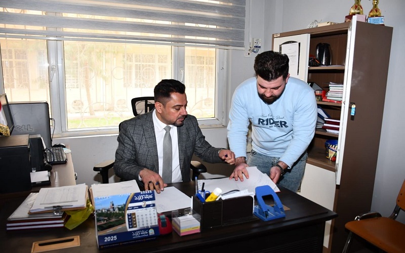 زيارة تفقدية الى الاقسام الداخلية  كلية العلوم جامعة كركوك