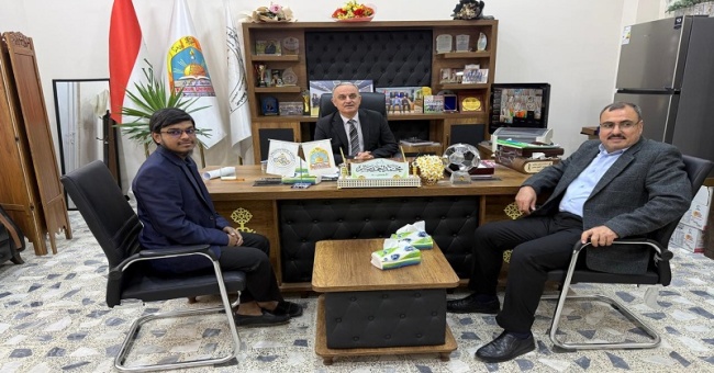 طالب من الجمهورية البنغلاديشية وافد يواصل مسيرته الأكاديمية في كلية التربية البدنية وعلوم الرياضة