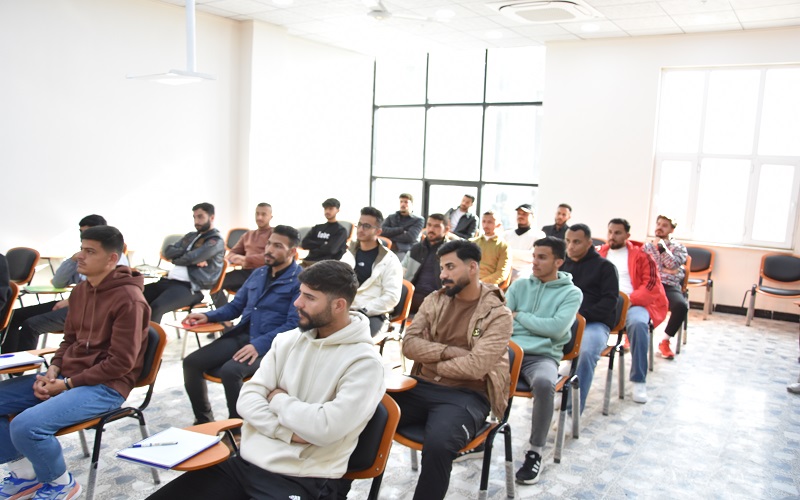 كلية التربية البدنية وعلوم الرياضة تنظم ورشة عمل ادارة الوقت 