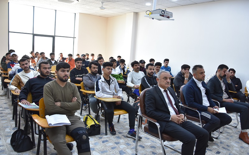 كلية التربية البدنية وعلوم الرياضة تنظم ورشة عمل عن جهاز 24 ثانية بلعبة كرة السلة 